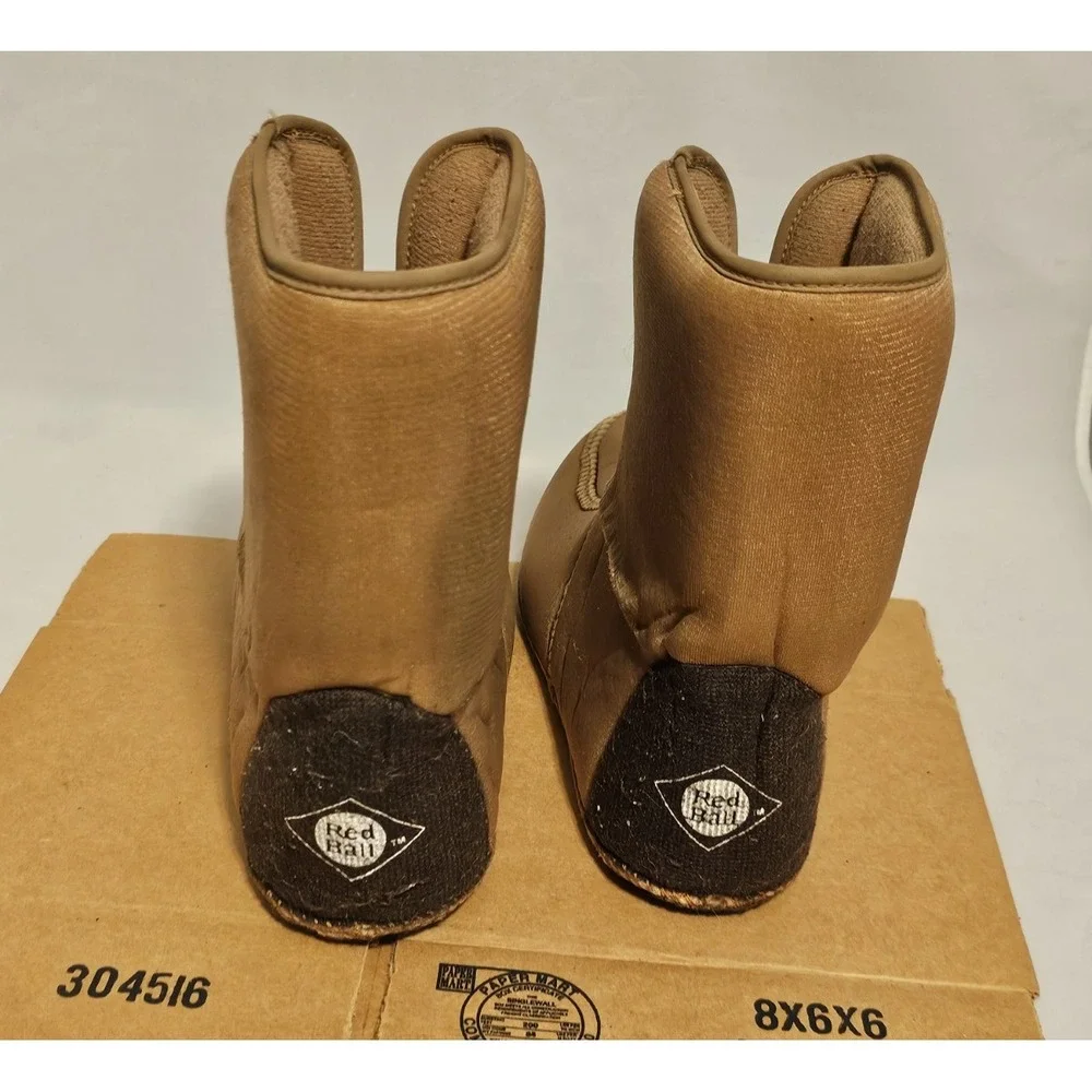Red Ball Thinsulate Insulated Brown Black Leather Mid-Calf Size 9 Boots Men